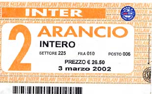 Eintrittskarte Milan : Inter